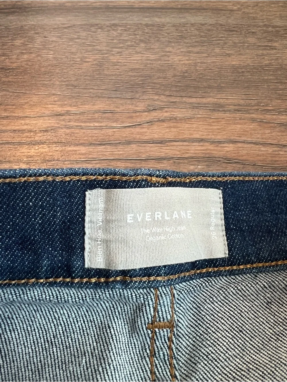 Everlane The Way-High Jean Dark Wash Straight Leg Size 26 Regular Casual Work - Picture 7 of 10